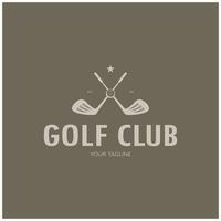 le golf Balle logo, le golf conception bâton logo, logo pour professionnel le golf équipe, le golf club, tournoi, le golf boutique entreprise, le golf cours, un événement vecteur