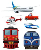 Différents types de transport vecteur