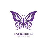 minimal et abstrait logo de papillon icône vecteur silhouette art