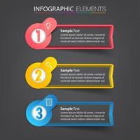 modèle de zone de texte moderne, infographie de bannière vecteur