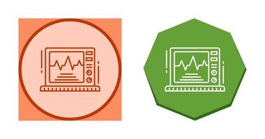 icône de vecteur de moniteur ekg