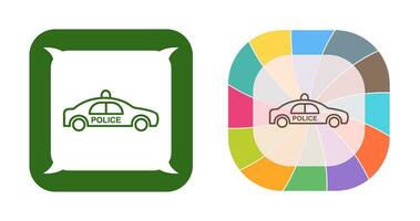 icône de vecteur de voiture de police
