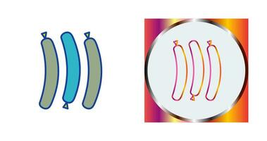 icône de vecteur de saucisse chaude