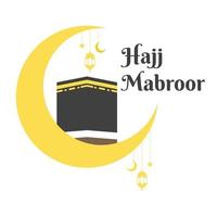 accueillant le hajj mabroor vecteur