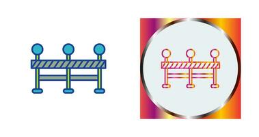 icône de vecteur de barrage routier