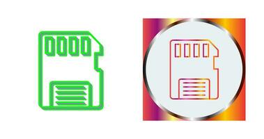 icône de vecteur de carte mémoire