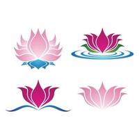 images de logo de lotus de beauté vecteur