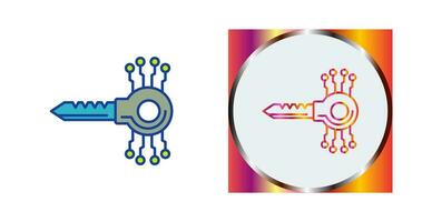icône de vecteur de code clé
