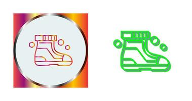 icône de vecteur de chaussures de ski