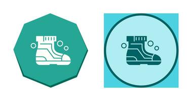 icône de vecteur de chaussures de ski