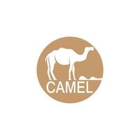illustration de modèle de vecteur d'icône de chameau