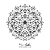 mandala élégant dans la conception de contour vecteur