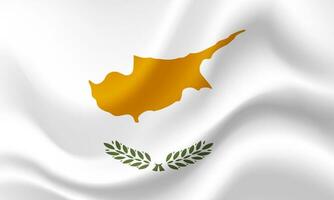 drapeau de Chypre. Chypre drapeau. officiel couleurs et proportion. Chypre bannière. symbole de Chypre. vecteur