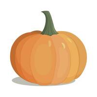 l'automne Halloween citrouille, légume graphique icône. Orange citrouille vecteur illustration isolé sur blanc Contexte.