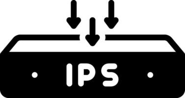 solide icône pour ips vecteur