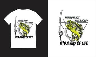 pêche T-shirt conception pêche conception vecteur