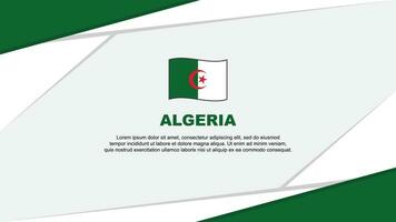 Algérie drapeau abstrait Contexte conception modèle. Algérie indépendance journée bannière dessin animé vecteur illustration. Algérie