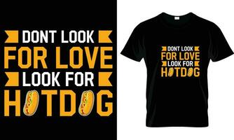 Hot-dog T-shirt conception vecteur graphique.