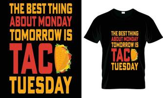 tacos T-shirt conception vecteur graphique.