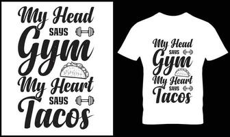 tacos T-shirt conception vecteur graphique.