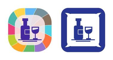 icône de vecteur de bouteille de vin