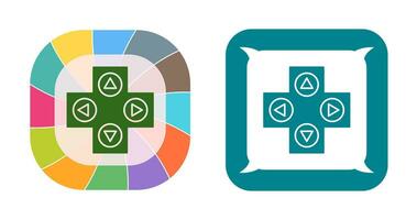 icône de vecteur de contrôle de jeu unique