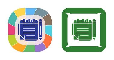 icône de vecteur de bloc-notes