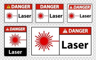 symbole laser de danger vecteur