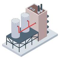 industrie des raffineries de pétrole vecteur