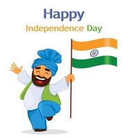 joyeux jour de l'indépendance de l'inde vecteur