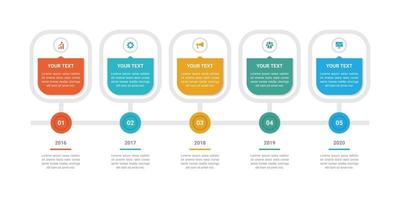 conception de modèle d'entreprise infographique vecteur