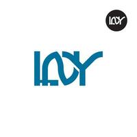 lettre lny monogramme logo conception vecteur