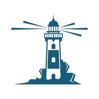 création d'icône logo phare vecteur