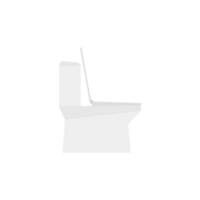 moderne toilette salle de bains conception. blanc céramique toilette bol vecteur illustration.