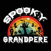 conception de t-shirt d'halloween vecteur