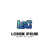 lg initiale logo conception vecteur