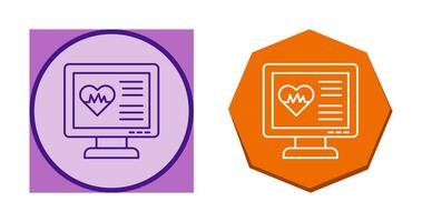 icône de vecteur de cardiogramme