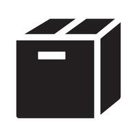 boîte paquet symbole icône vecteur conception illustration