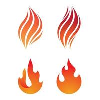 images de logo de feu vecteur