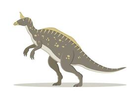 tsintaosaurus dinosaure dessin animé personnage vecteur illustration