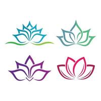 images de logo de lotus de beauté vecteur