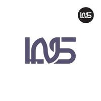 lettre lns monogramme logo conception vecteur