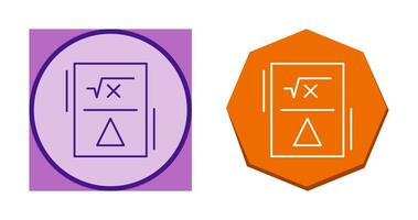 icône de vecteur de formule