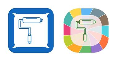 icône de vecteur de rouleau de peinture