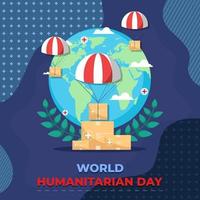 journée mondiale de l'humanitaire vecteur
