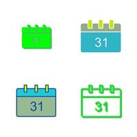 icône de vecteur de calendrier unique