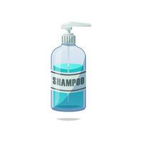 shampooing bouteille vecteur isolé sur blanc Contexte
