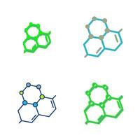 icône de vecteur de molécule
