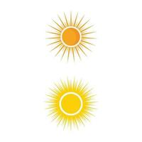 conception de modèle de logo soleil vector illustration icône