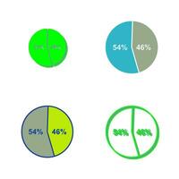 icône de vecteur de statistiques de candidat